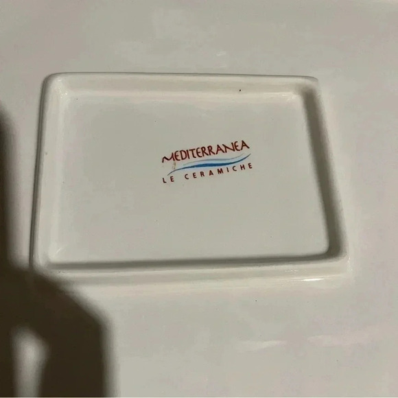 Mediterranea Le Ceramiche Rectangular Tray Wine Grapes Serving Party Charcuterie - Picture 5 of 10